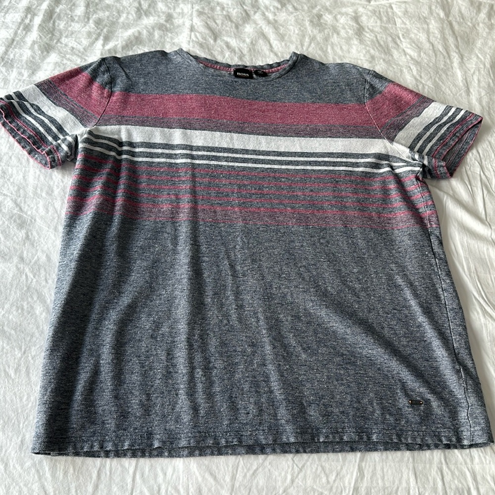Hugo Boss men’s shirt size xl cotton/linen blend like new condition